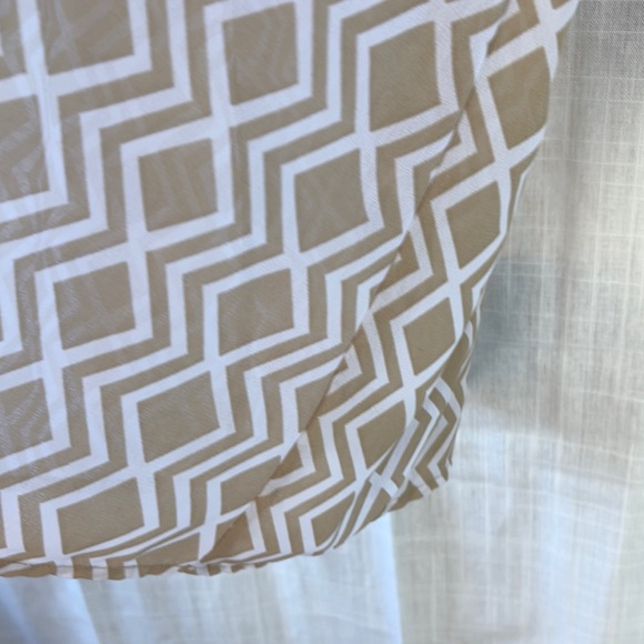Geometric Patterned Tan Top - Picture 3 of 7